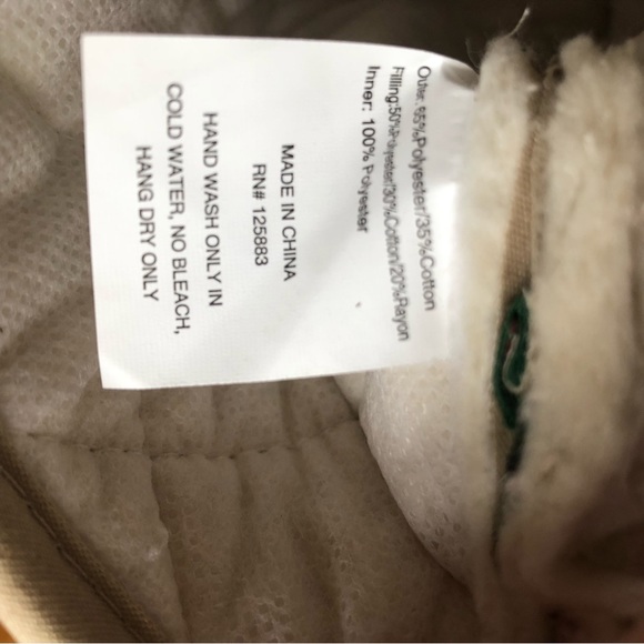 Oven Mitt "Happiness is Gnomemade" Christmas Cream Cotton Blend - Picture 6 of 6